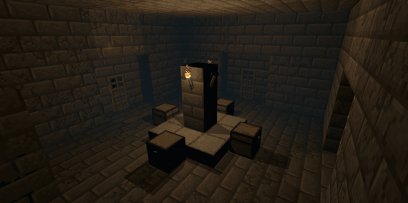Minecraft Stronghold Cube Room - Large central chamber in REPO custom map