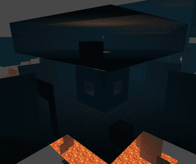 Minecraft Stronghold Trap Room - Dangerous hazard area in REPO custom map