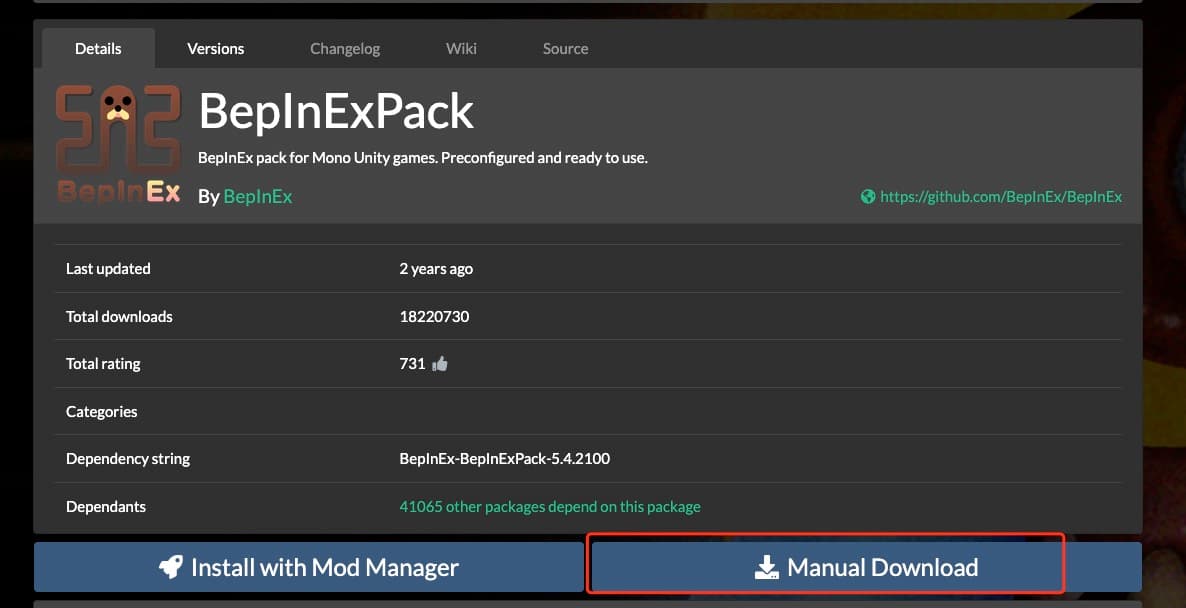 BepInEx folder structure